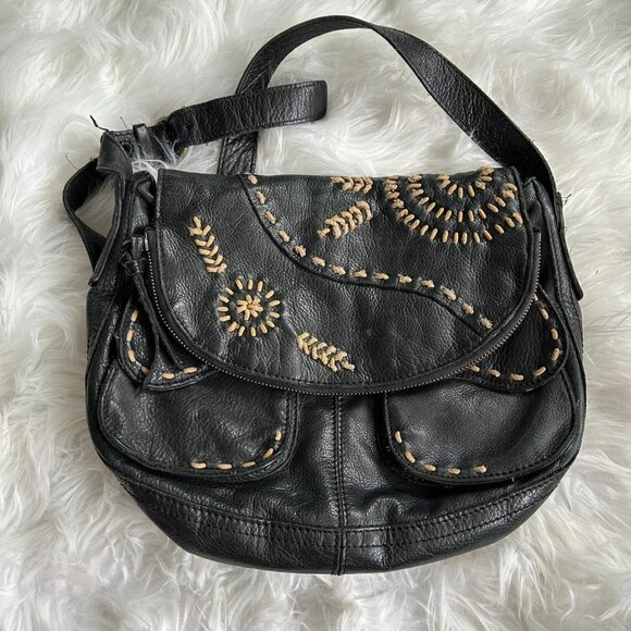 Lucky Brand Handbags - Black Lucky Brand leather crossbody bag